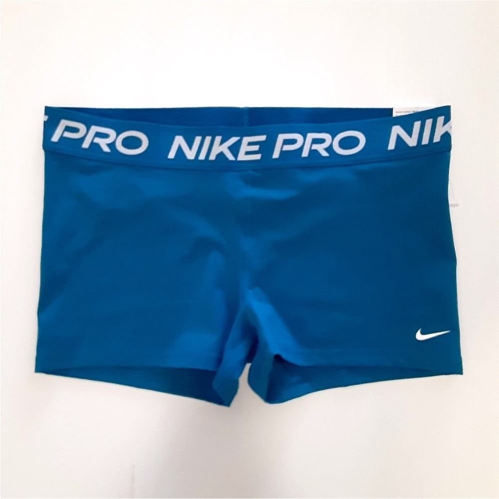 Nike Pro Aqua Blue Women Shorts (XXL  )